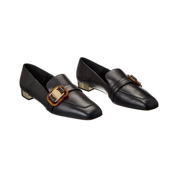 Ferragamo Wang Leather Loafer (Authentic Pre-Loved), Black - Picture 1 of 5